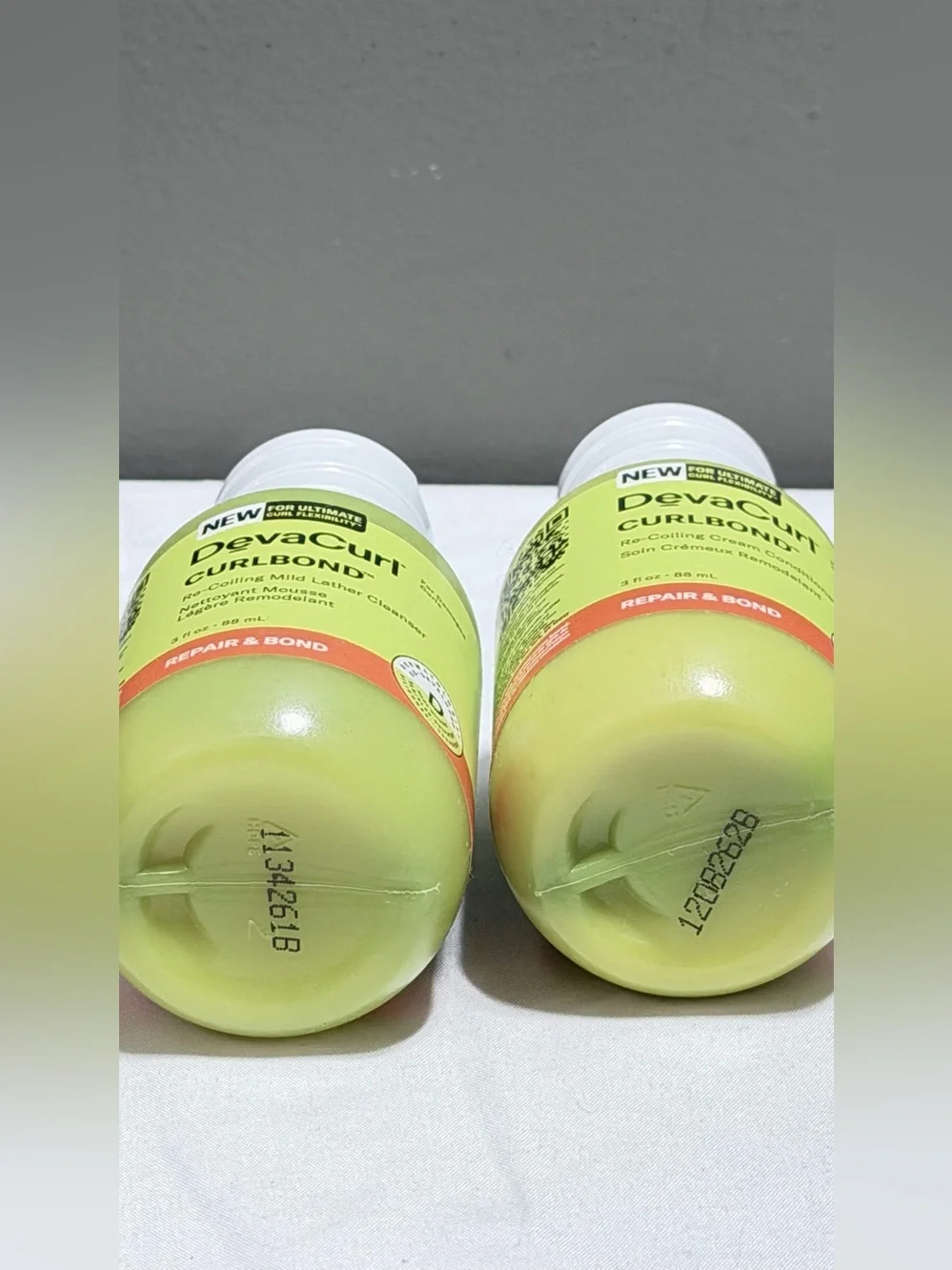 DevaCurl Curlbond Re-Coiling Repair Bond Lather Cleanser Conditioner 3oz Travel